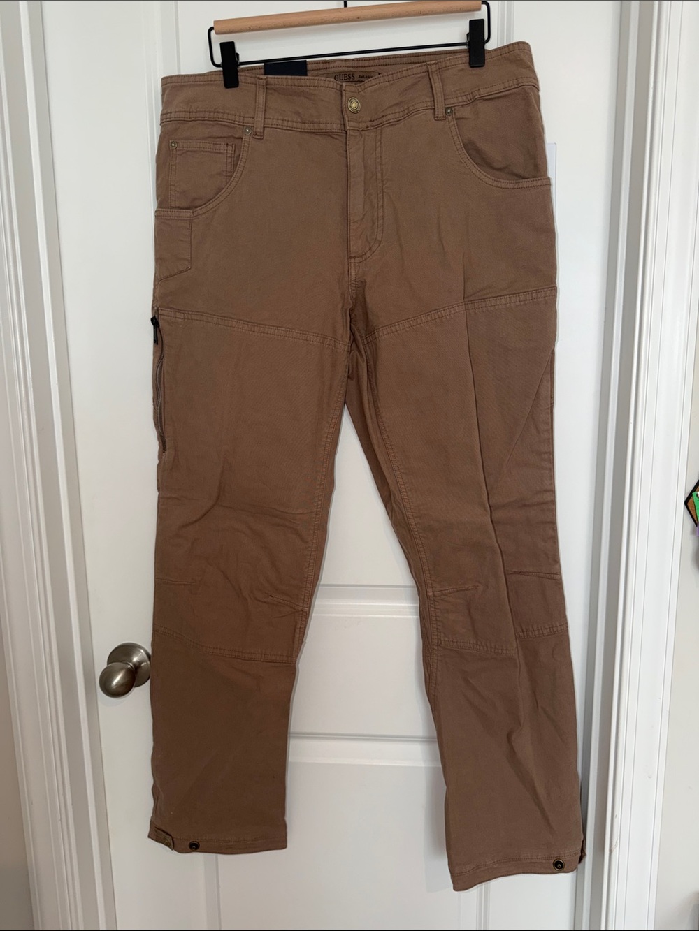 Guess Men's Cargo Pants in Brown